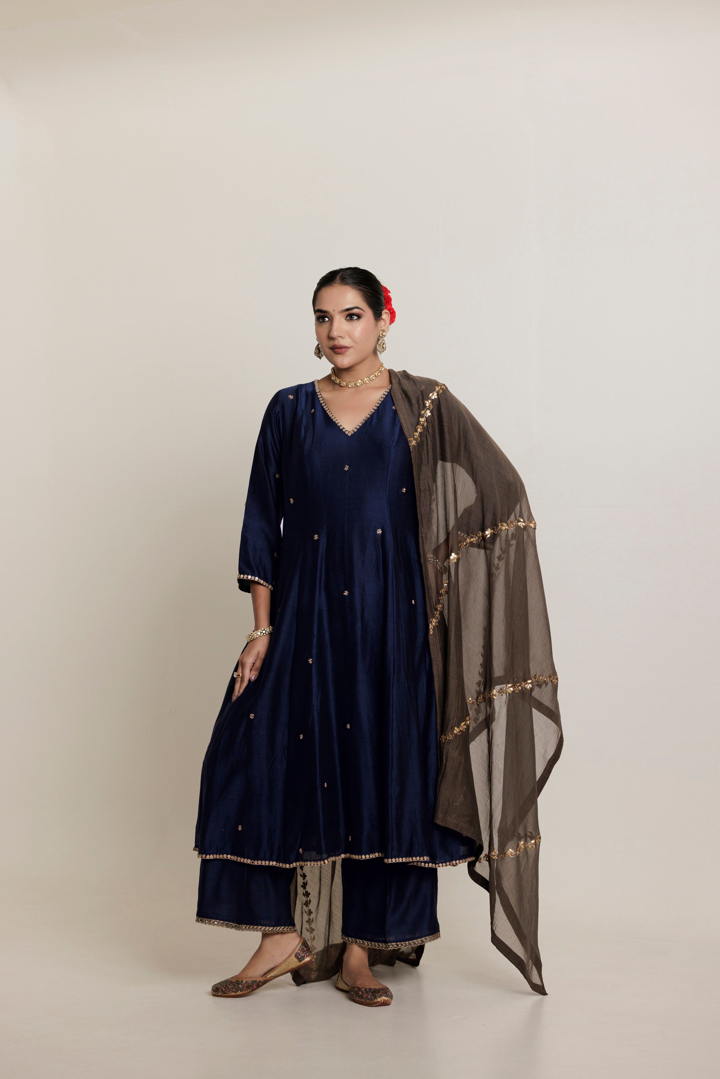 Blush Gota-Patti Handwork Chanderi Dupatta