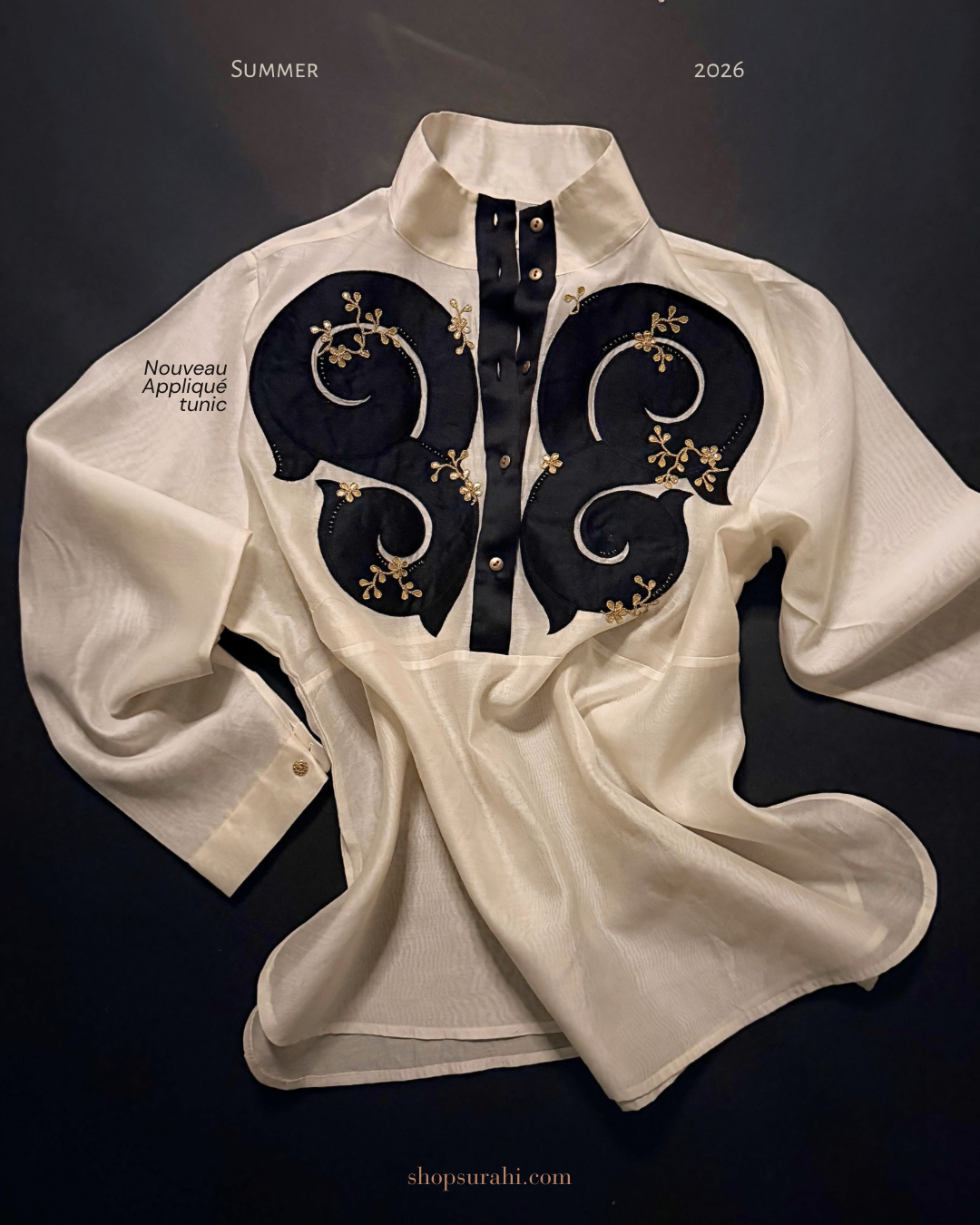 Nouveau appliqué shirt