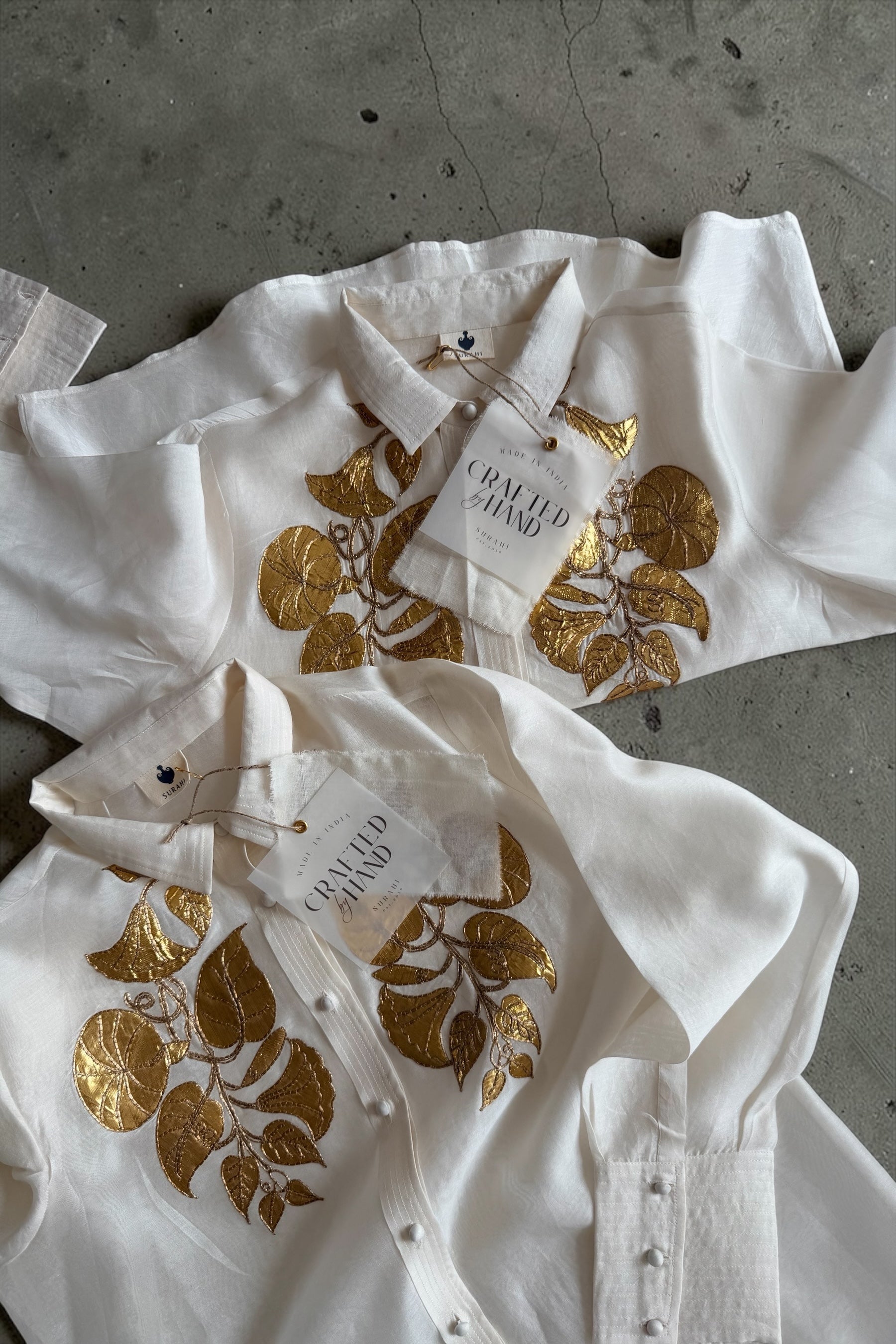 Ivory Botanica Gotapatti shirt