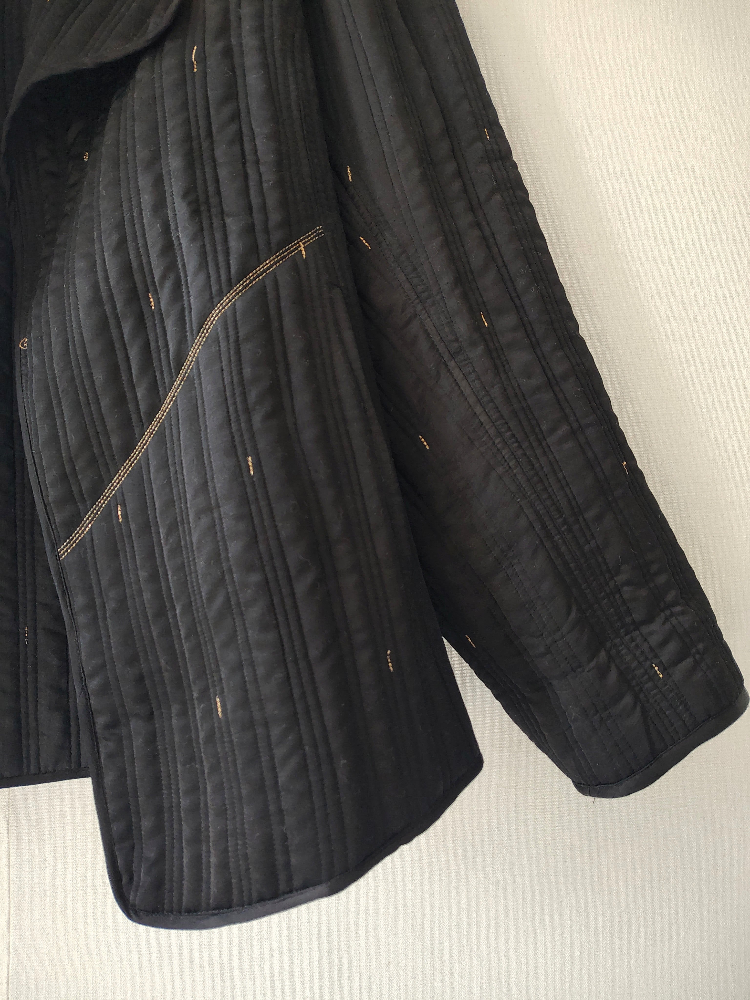 Black-Gold Hand Quilted Jacket