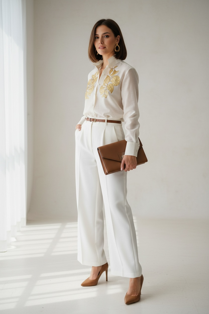 Ivory Botanica Gotapatti shirt