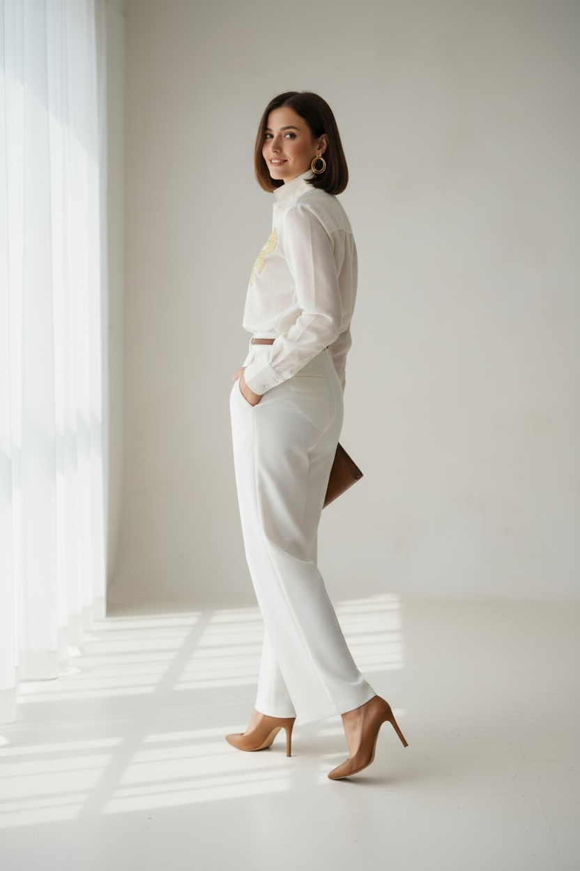 Ivory Botanica Gotapatti shirt