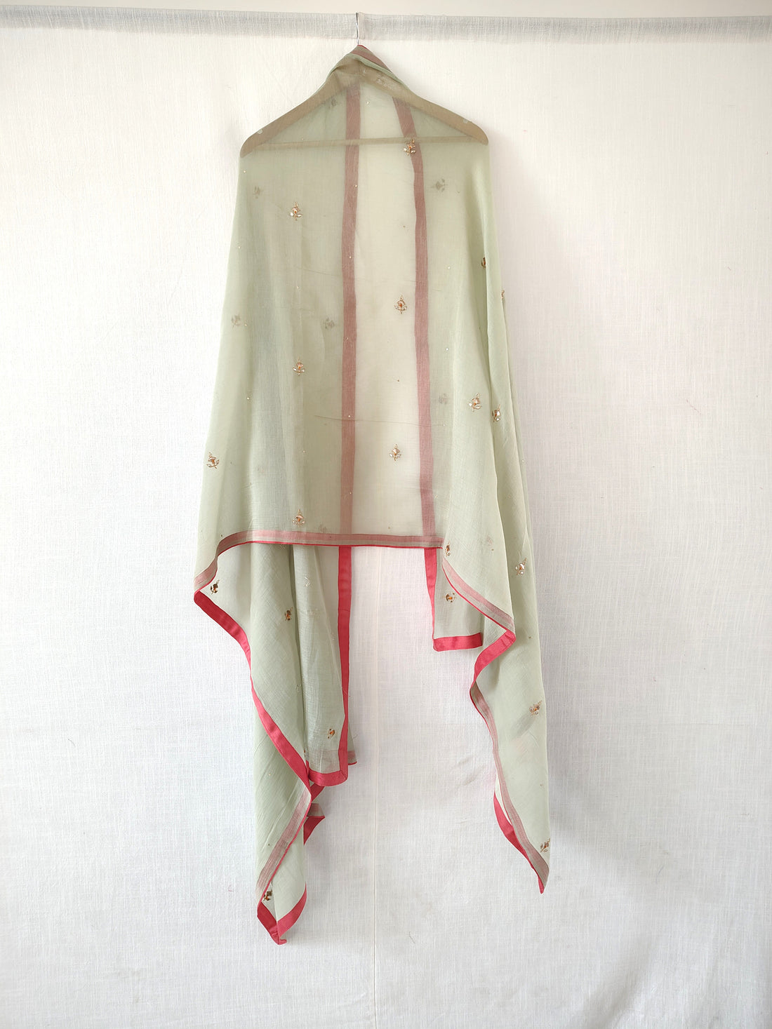 Hand Embroidered Gota Patti Chanderi Festive Dupatta