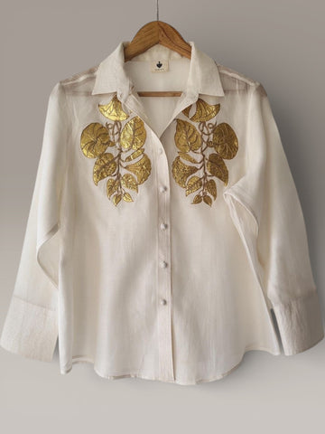 Ivory Botanica Gotapatti shirt