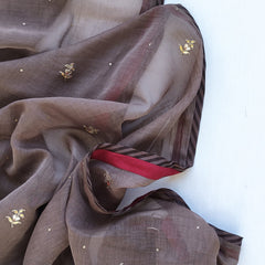 Taupe Dilphool saree
