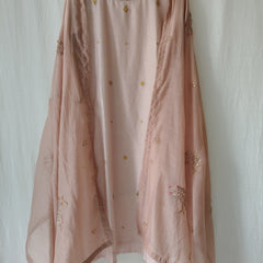 Rose Pink Gota Patti Hand Embroidered Suit Set with Dupatta