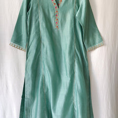 Ethnic Hand Embroidered Gota Patti Kurta Set with Dupatta