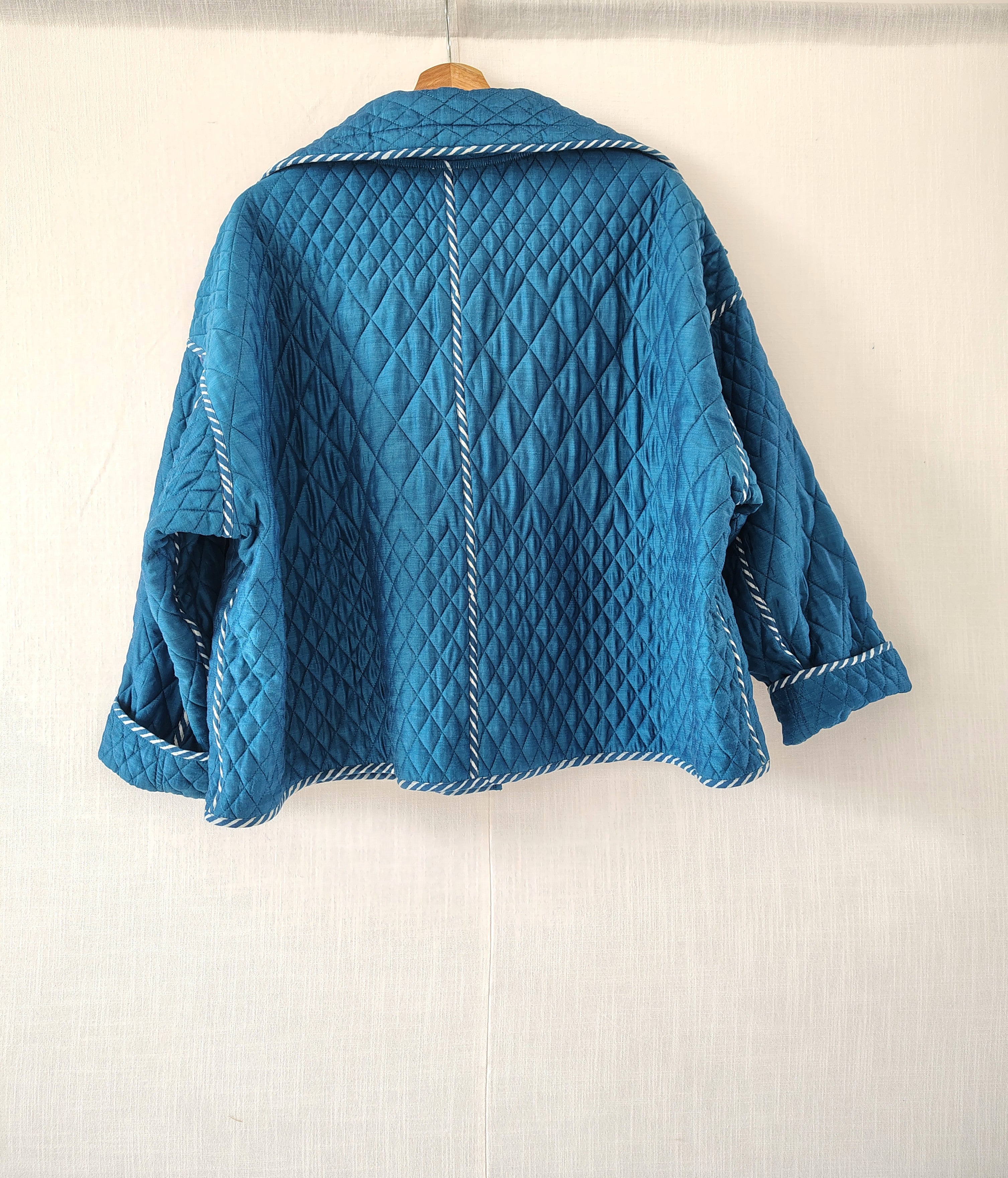 Teal Quilted Jacket - Relaxed Fit