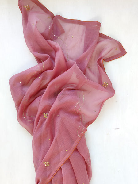 Rose Chanderi Saree